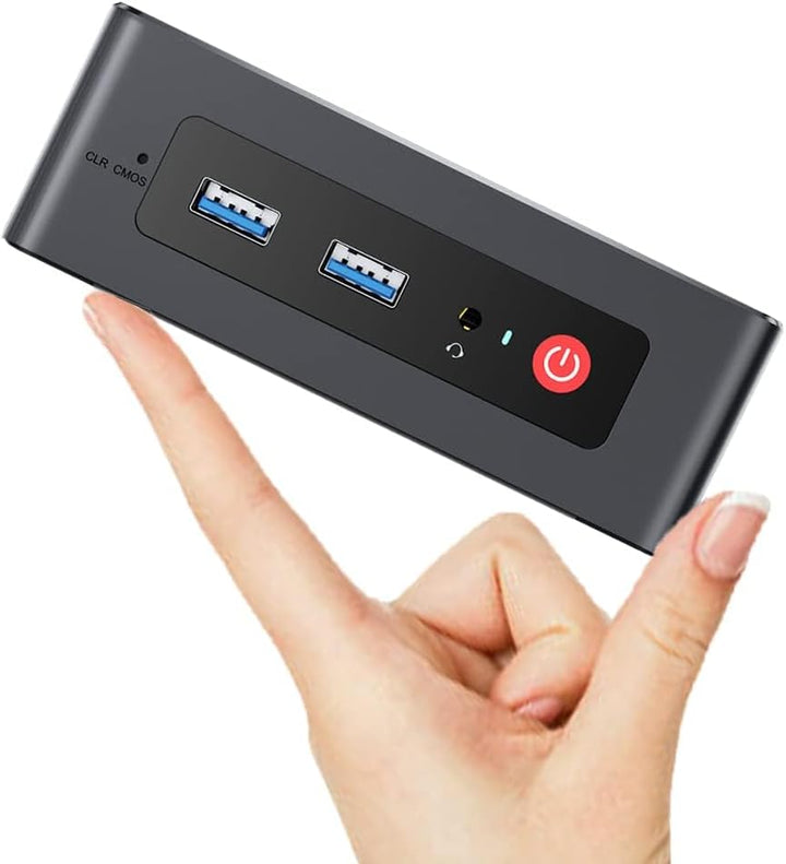 TRIGKEY Mini-PC, Intel Alder-Lake N100 der 12. Gen (4C/4T, bis zu 3,4GHz), 16G DDR4 500G SSD, Dual-H