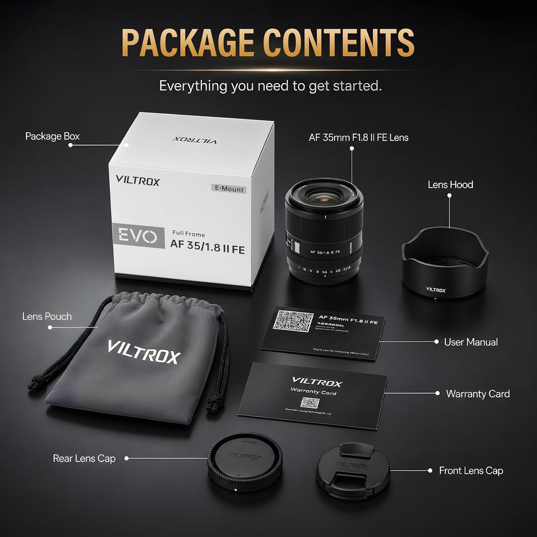 VILTROX 35mm F1.8 EVO Full Frame Kamera objektiv APO-Design mit Sony E Mount Camera Lenses mit Gross