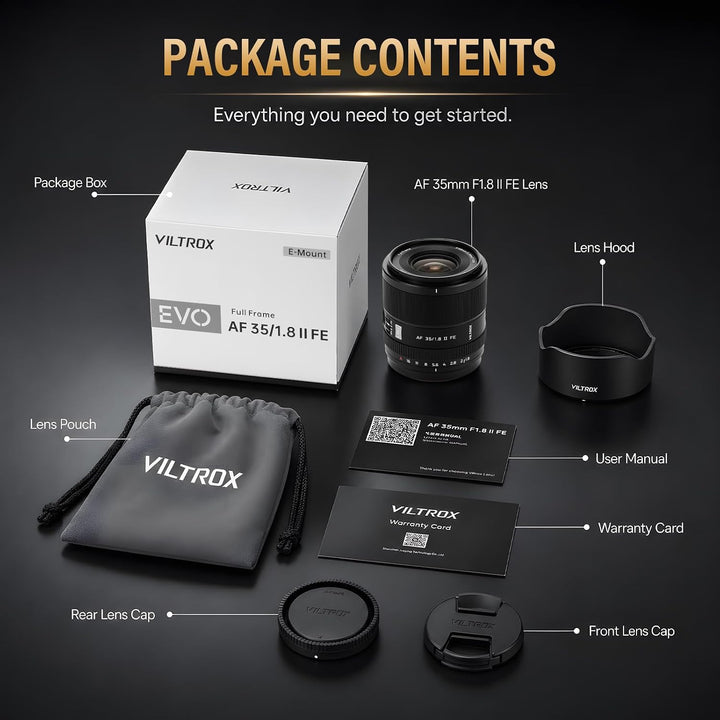 VILTROX 35mm F1.8 EVO Full Frame Kamera objektiv APO-Design mit Sony E Mount Camera Lenses mit Gross