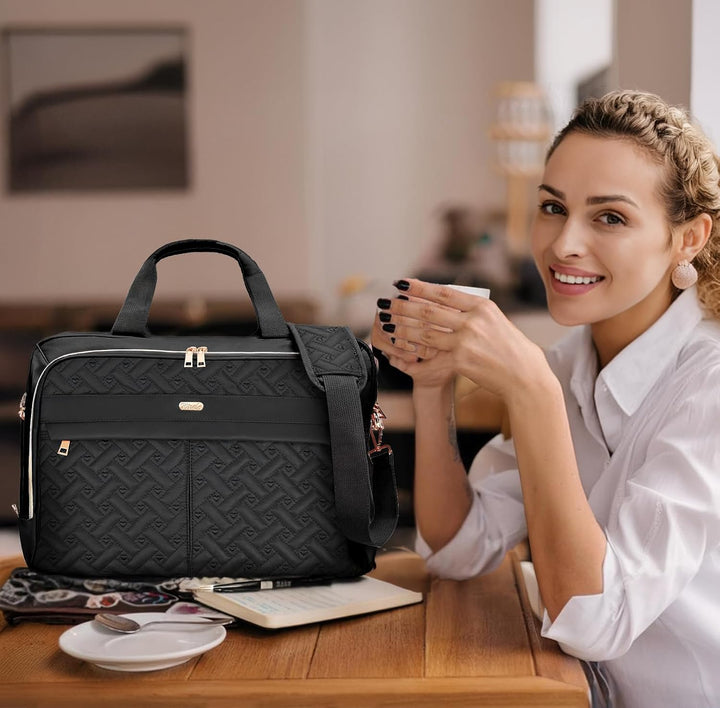 17,3 Zoll Laptoptasche Damen Herren, Laptop Bag, Wasserdichte Aktentasche für Geschäftsreisen, Schul