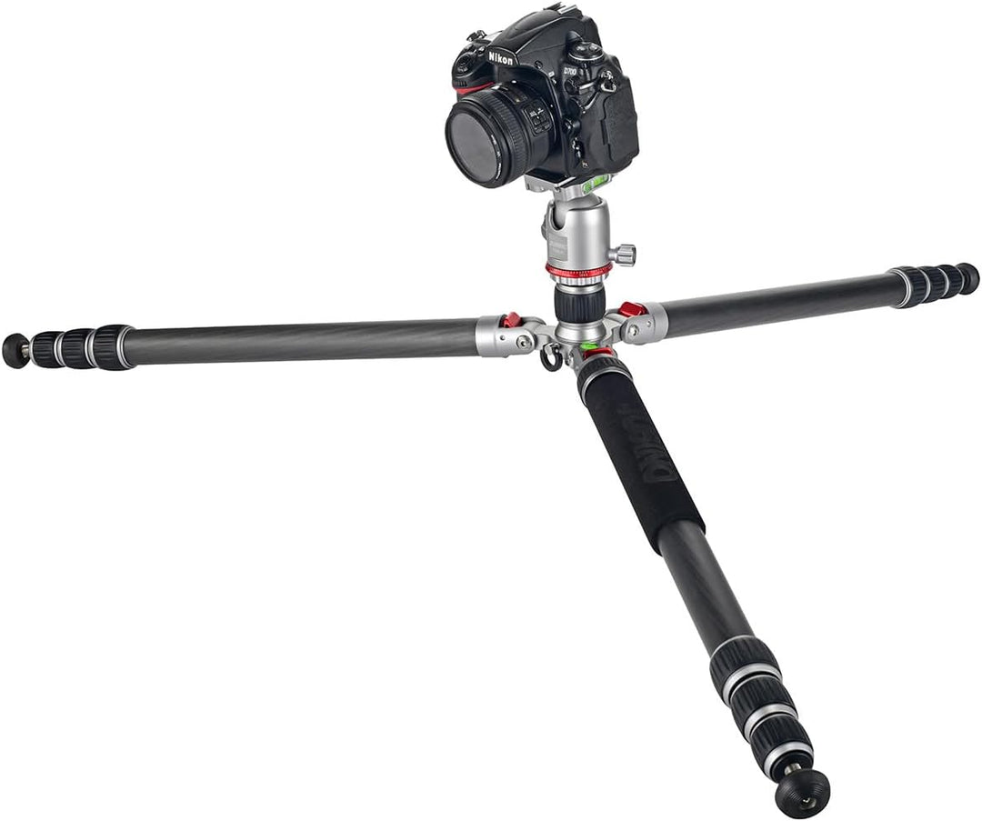 JUSINO Profi Traveller Karbon-Stativ Monopodfunktion TK-324C + Kugelkopf FGS-41 93cm Gesamthöhe mit