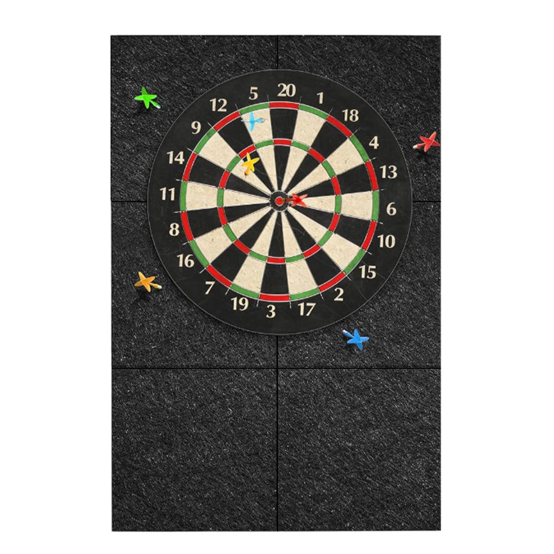 Dartboard Wandschutz aus Filz, Selbstklebend & Gespleisst, Filz Wandfliesen mit Kork Rückseite für D