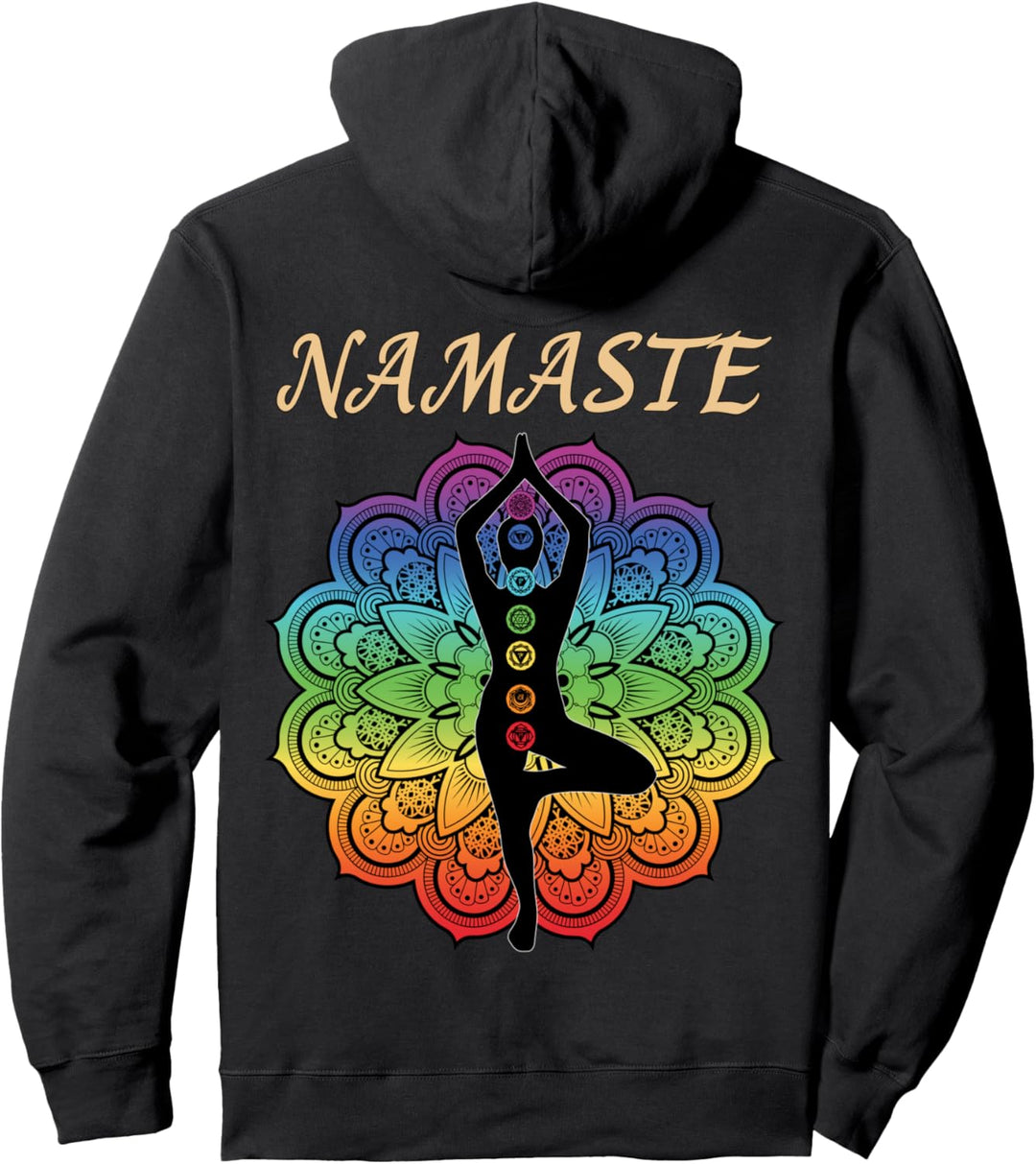 7 Chakra Namaste Reiki Kundalini Yoga Pullover Hoodie