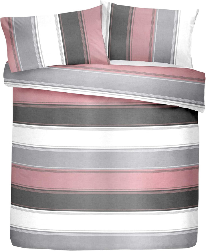 Fusion Bettbezug und 2 Kissenbezüge, 52% Polyester, 48% Baumwolle, Blush, King Size Blush King Size,