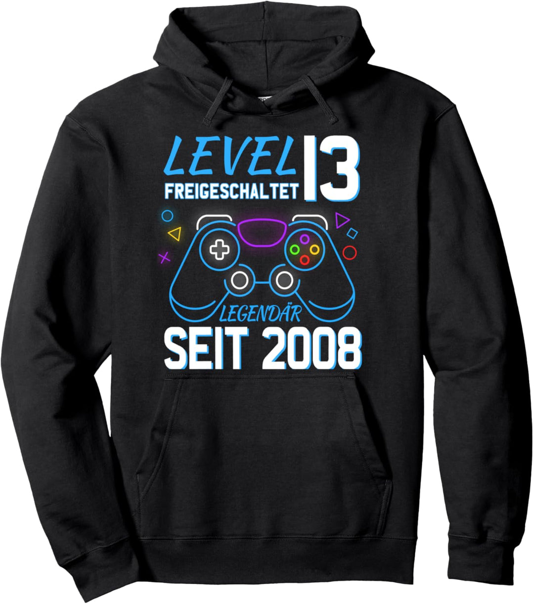 Level 13 Freigeschaltet | Legendär Seit 2008 Spieler Pullover Hoodie