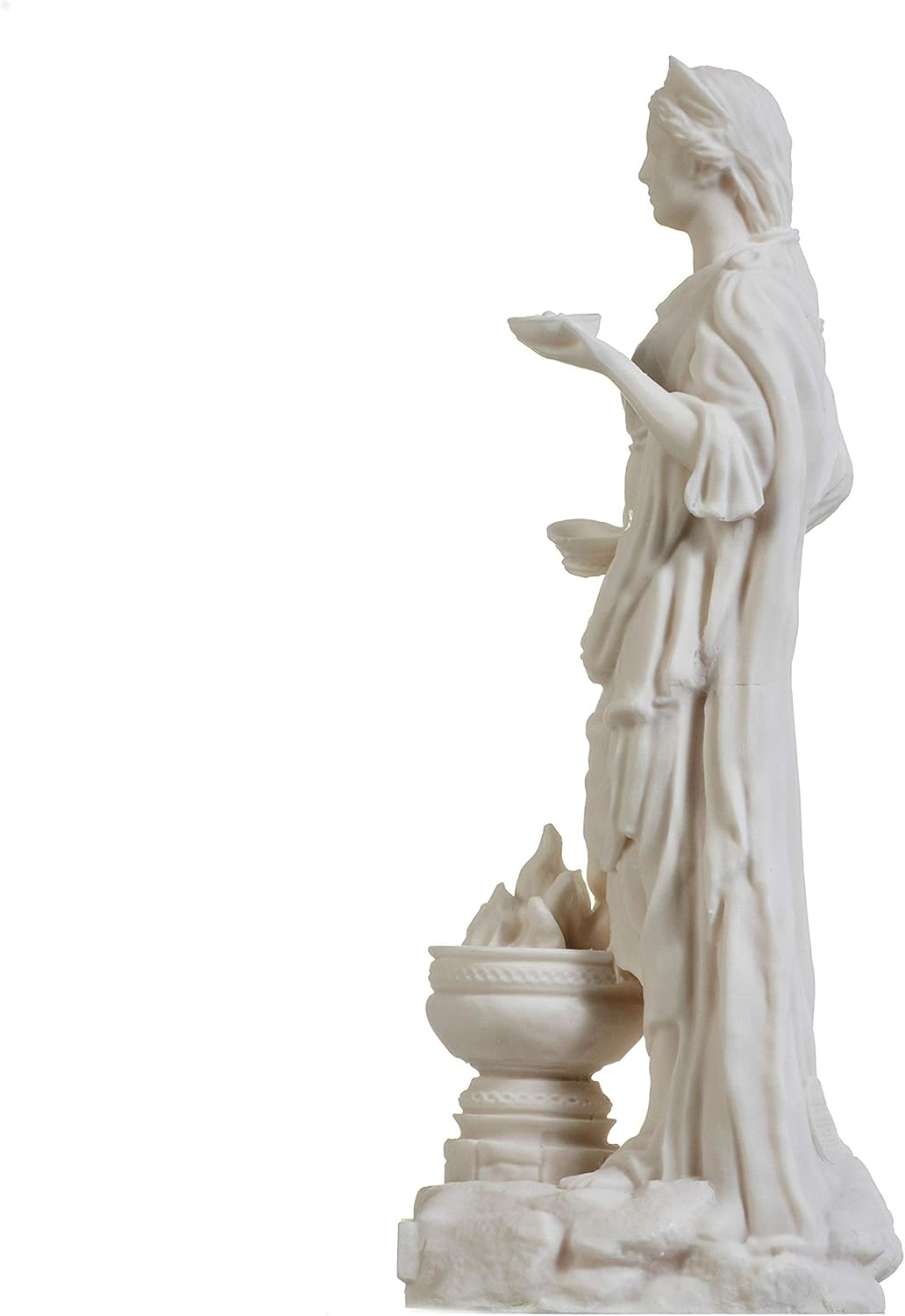 BEAUTIFUL GREEK STATUES Hestia Göttin of The Hearth, Home Family, and The State Alabaster Statue, 22