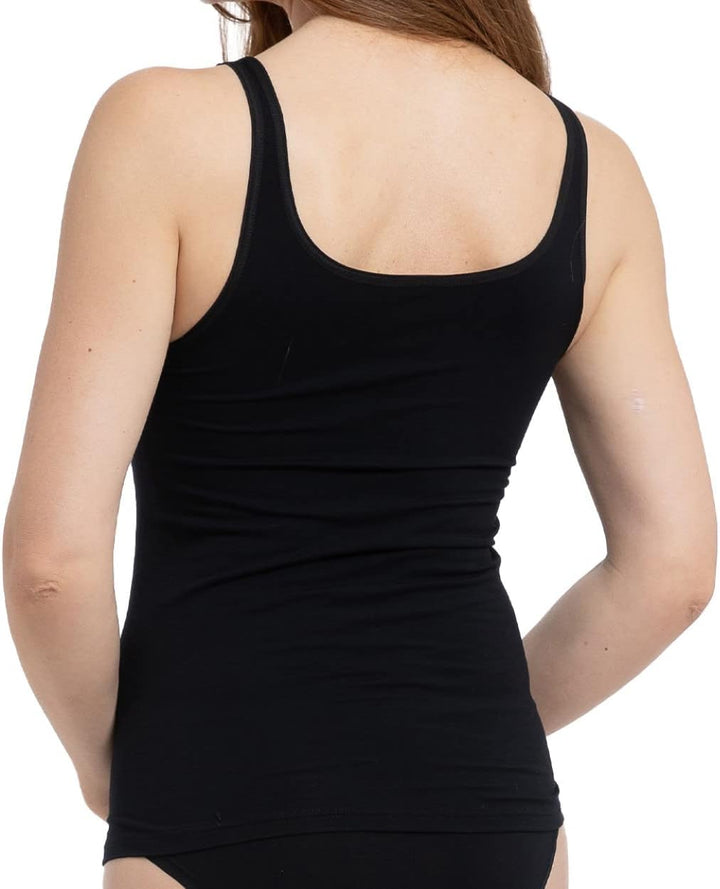 Speidel Trägerhemd, Soft Feeling 9606 Soft Feeling 2er Packung, Schwarz