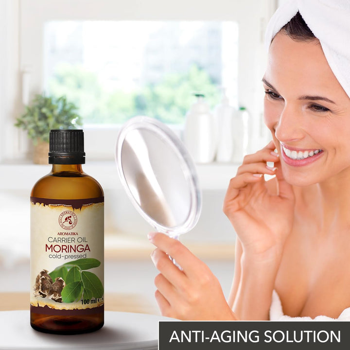Moringa Öl 100 ml - Moringa Oleifera - Moringa Samen Öl - Kaltgepresst - Trägeröl - Pflegeöl - Morin