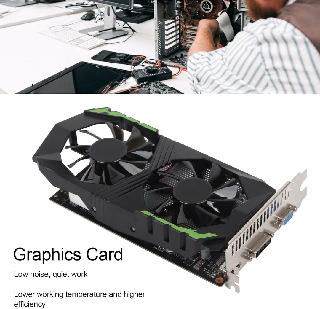 Tbest GTX 1050 Ti,Geforce GTX 1050 Ti,Grafikkarten,Grafikkarte 128bit 4GB DDR5 1250MHz Automatische