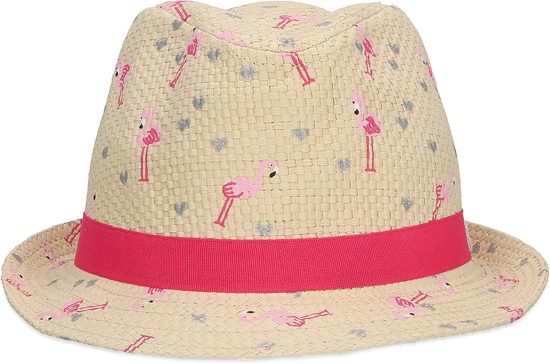 Sterntaler Mädchen Kinderstrohhut Flamingo Hut 45 sand, 45 sand