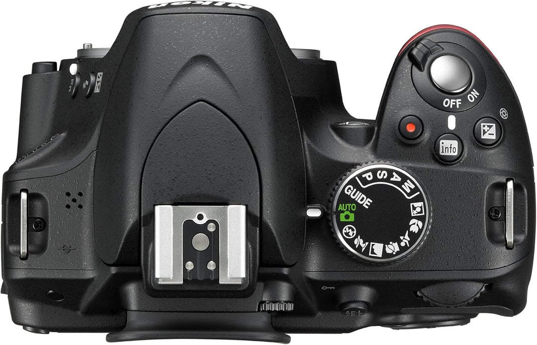 Nikon D3200 SLR-Digitalkamera (24 Megapixel, 7,4 cm (2,9 Zoll) Display, Live View, Full-HD) Kit inkl