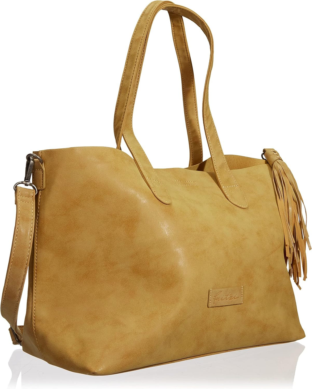 Fritzi aus Preussen Damen Jördis Vintage Honey Mustard Shopper