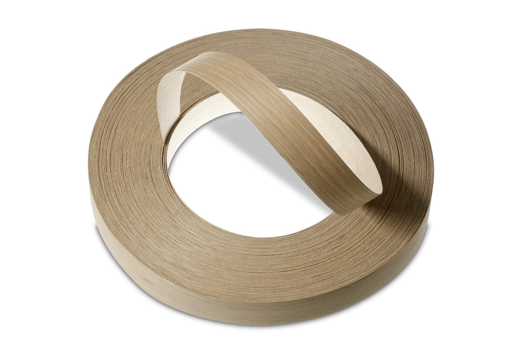 WordPress® 30 mm Eiche Echtholz Kantenumleimer mit Schmelzkleber – 50m Rolle – Einfache Anwendung zu