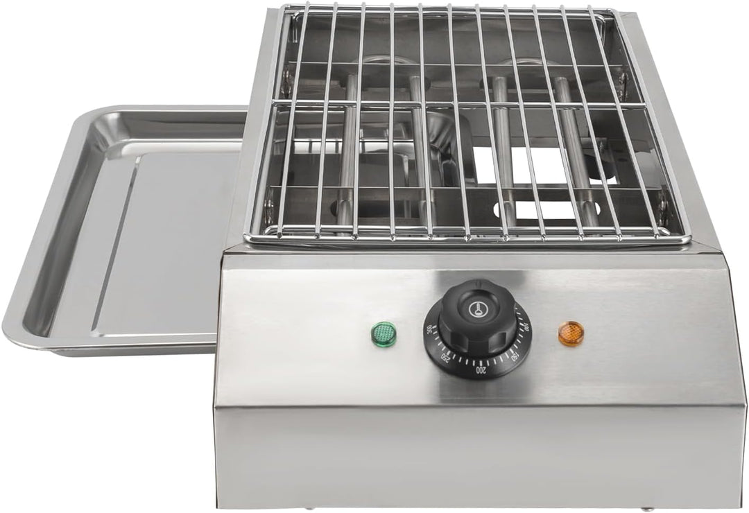 Elektrischer Grill, tragbarer Elektrogrill und elektrischer Fleischgrill - einstellbare Temperatur,