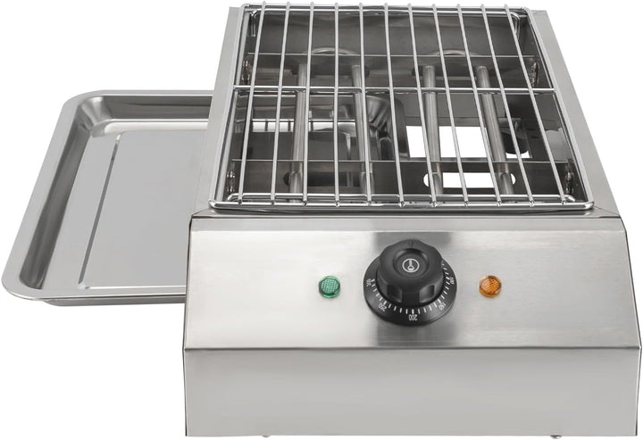 Elektrischer Grill, tragbarer Elektrogrill und elektrischer Fleischgrill - einstellbare Temperatur,