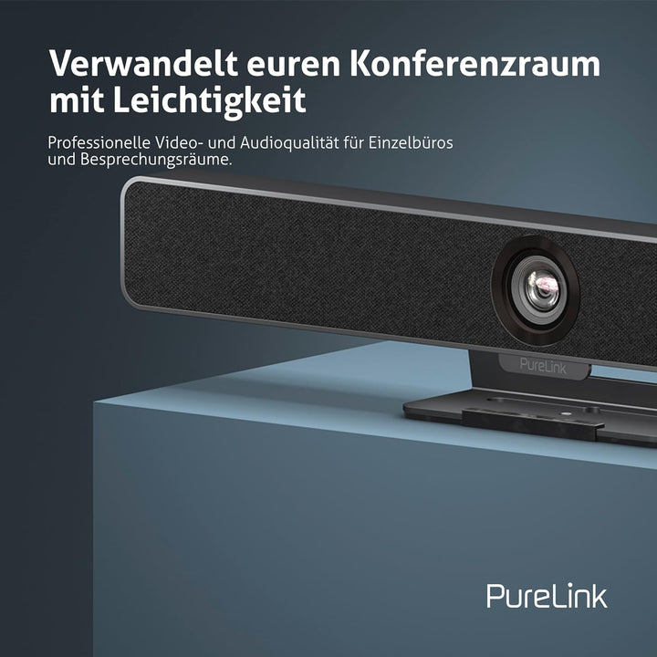Purelink Vuelogic VL-VB200 All-in-One 4K Kamera, Mikrofon und Soundbar 4K Video Bar, 4K Video Bar