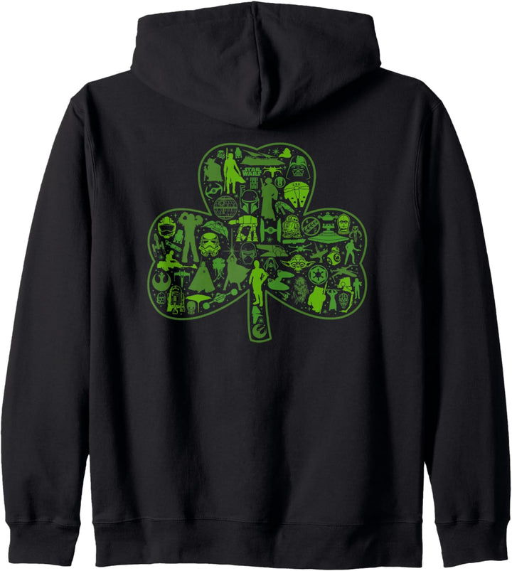 Star Wars St. Patrick's Day Clover Icons Kapuzenjacke