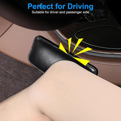 EEEKit 2 Pack Leder Auto Center Console Kniekissen Soft Pad, Auto Fusspflege Knie Leggings Abdeckung