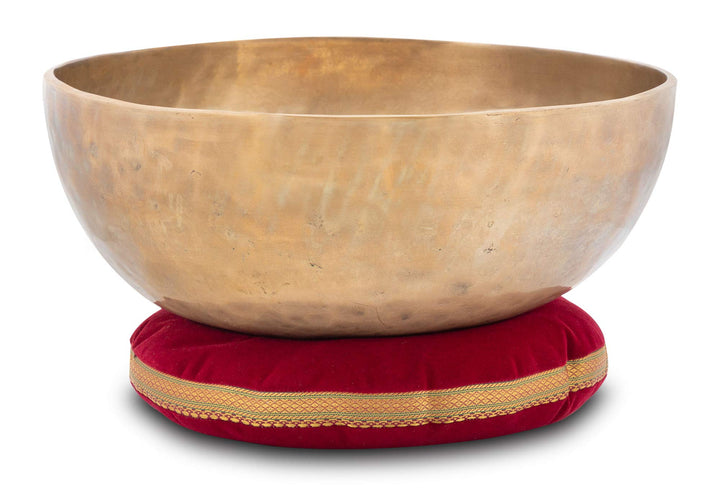 XDrum Omshanti Klangschale 39 cm Set inkl. Kissen, Handgemacht in Indien | Material: Messinglegierun
