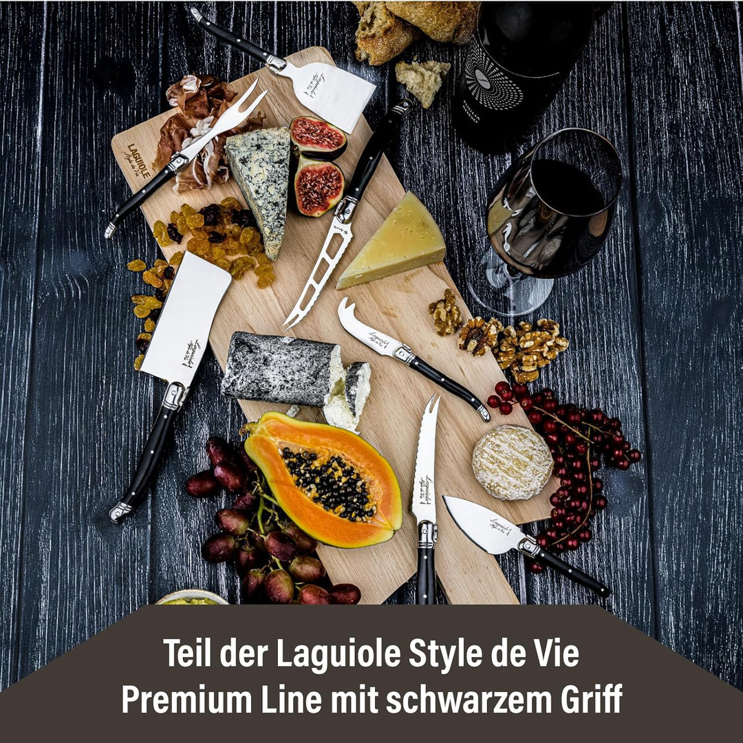 Laguiole Style de Vie Käsemesser-Set Premium Line, 8-teilig, mit