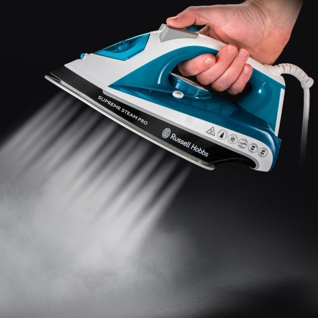 Russell Hobbs 23971-56 Dampfbügeleisen Supreme Steam Pro, 2600 Watt, Keramik-Bügelsohle, Extra-Dampf