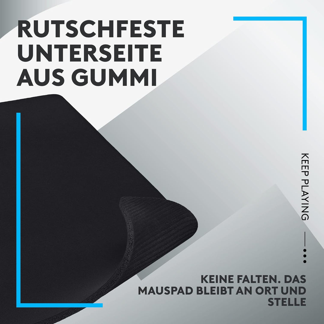 Logitech G G740 Grosses 5 mm dickes Gaming-Mauspad, optimiert für Gaming-Sensoren, mässige Oberfläch