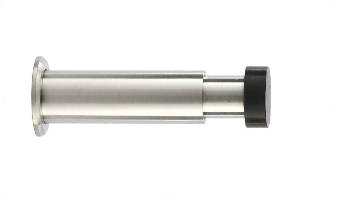 Türstopper für Wandmontage | Länge Verstellbar: 88-128 mm | Edelstahl AISI 304 | Gummi aus Natursili
