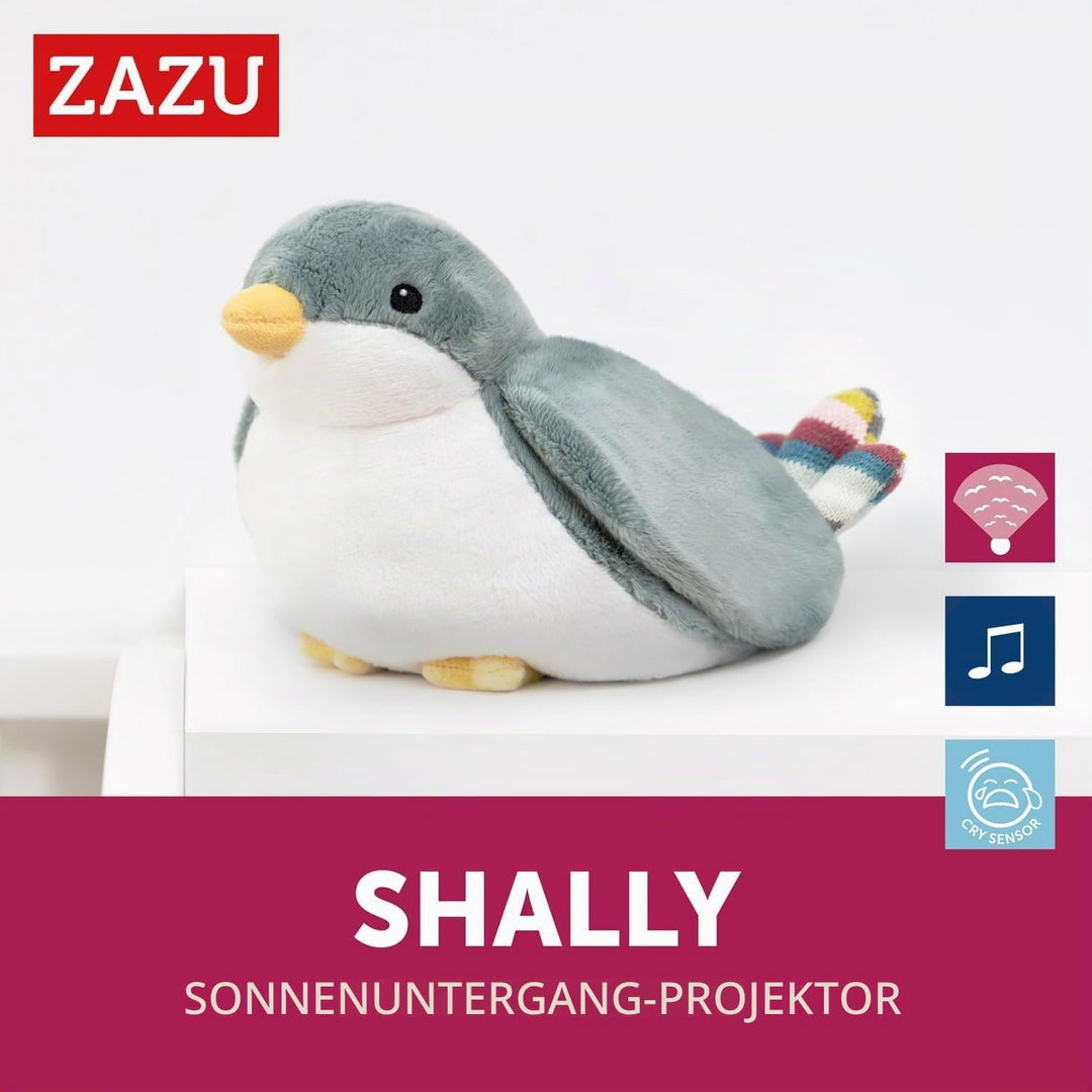 ZAZU Shally Spatz Sonnenuntergangsprojektor | Entspannende Melodien | 3-Schritt-Schlafprogramm | Sch