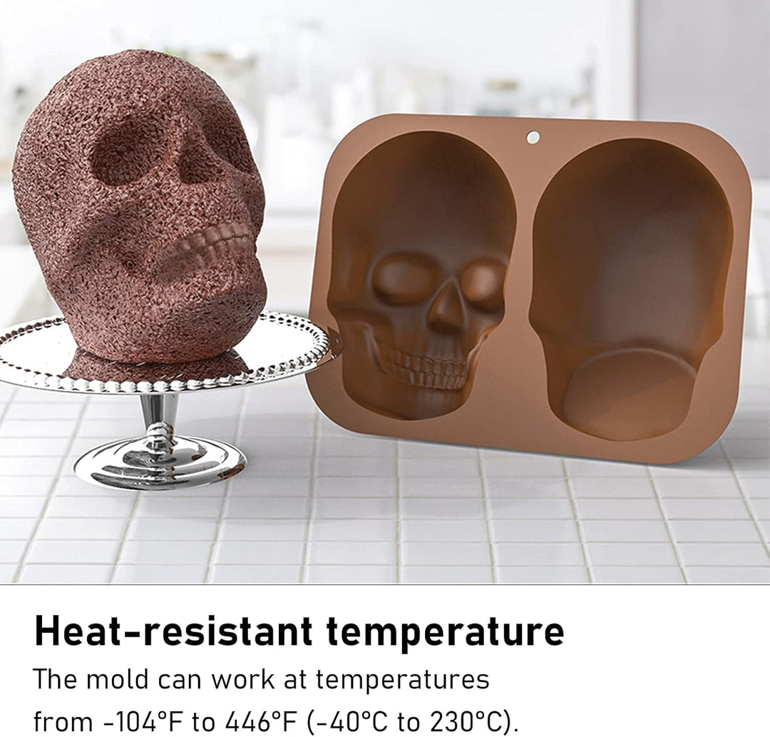 3D-Kuchenform in Totenkopfform Für Selbstgemachte Kuchendekoration Und Backen