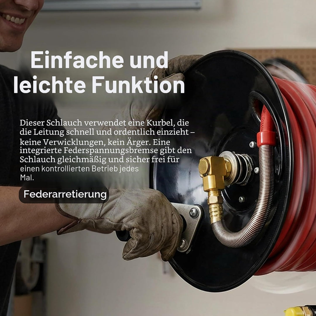 ReelWorks l201303a handkurbel-schlauchaufroller ohne Schlauch-luftverdichter