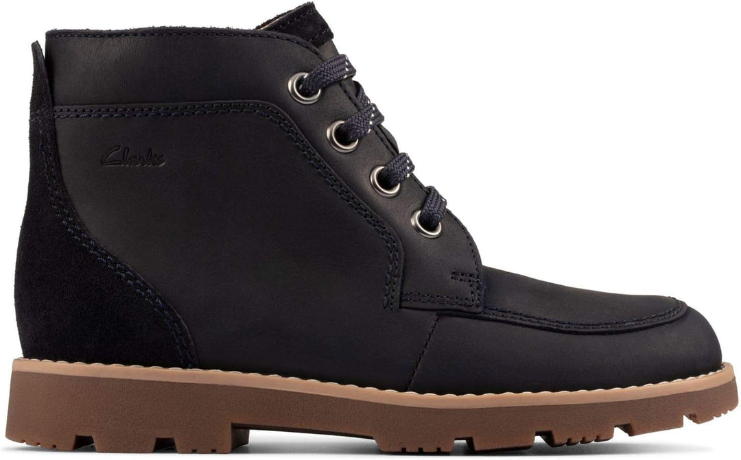 Clarks Jungen Heath Lace T Stiefelette 25 EU Marine, 25 EU Marine
