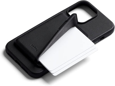 Bellroy Mod Hülle + Brieftasche für iPhone 14 Plus - (Leder-Handyhülle, Slim Card Holde) - Black Sch