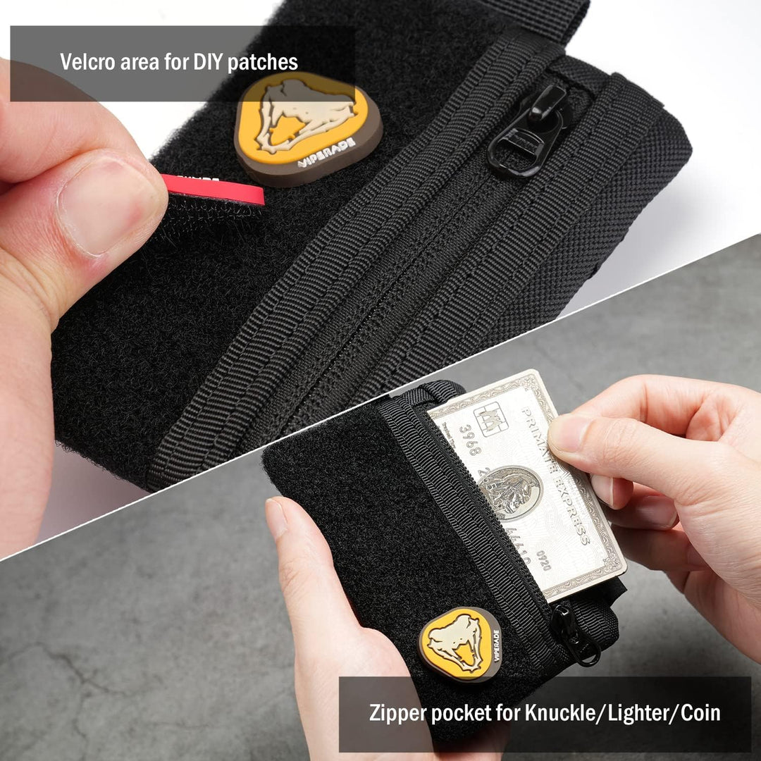 VIPERADE VE15 Mini EDC Pouch,Kleiner EDC Organizer Tasche mit 3 Taschen,Mini EDC Werkzeugtasche mit