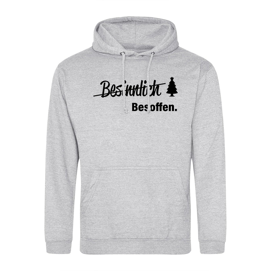 Huuraa Unisex Hoodie Besinnlich Besoffen Tannenbaum Geschenk Grösse S-3XL Vegan Besinnlich Besoffen