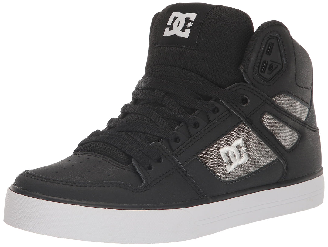 DC Pure Slim, Herren Sportschuhe - Skateboarding 42.5 EU Schwarz Weiss Rüstung, 42.5 EU Schwarz Weis
