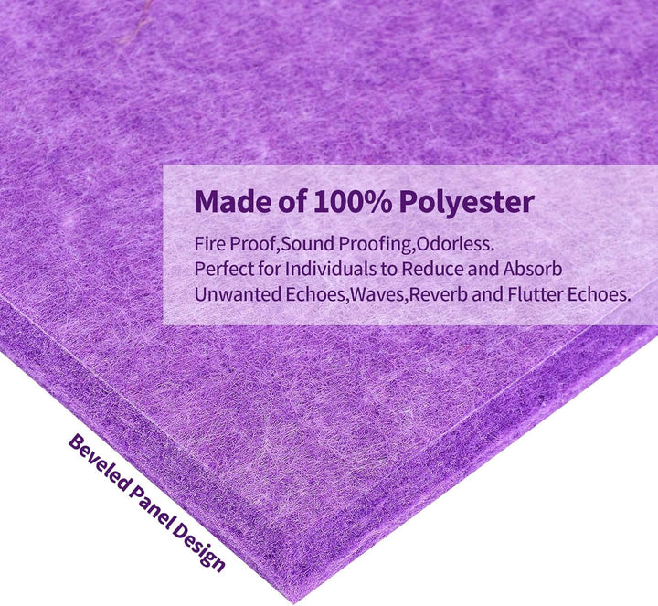 Rdutuok 12 Stück Selbstklebend Akustikplatten,30x30x1 cm Akustik Absorber Akustikpanel Schallschutzp