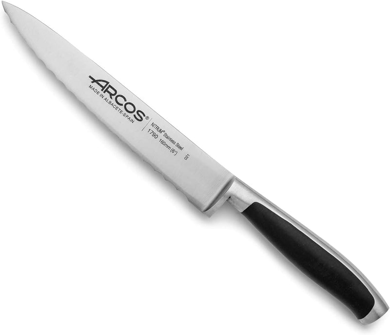 Arcos 179000 Serie Kyoto - Küchenmesser - Blade Serrated Nitrum Forged Edelstahl 160 mm - HandGriff