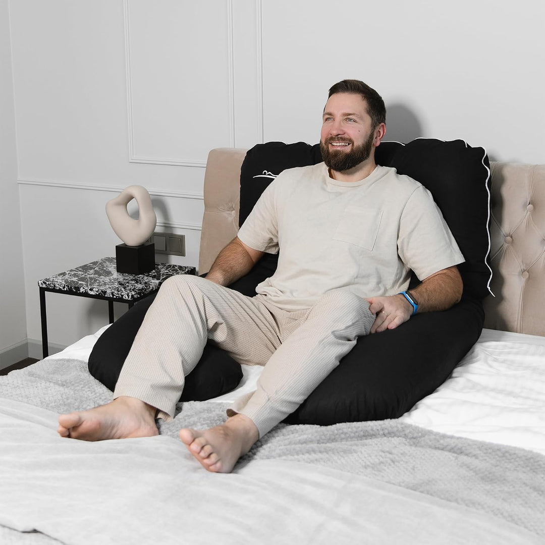 KomfortKissen ORIGINAL Premium Ergonomisches Kühlend Kuschelkissen | Körperkissen | Seitenschläferki