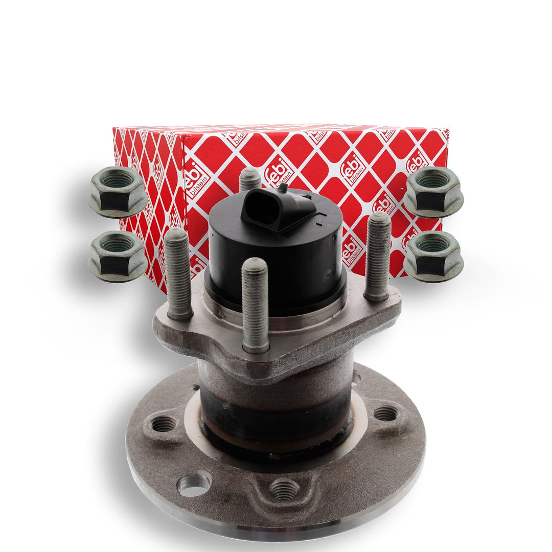 febi bilstein 02843 Radlagersatz mit Radnabe und Anbaumaterial , 1 Stück