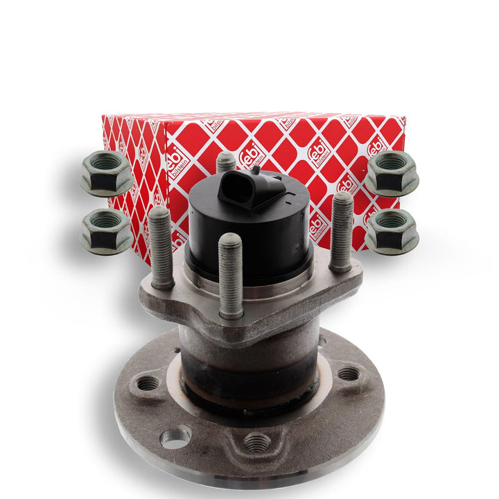 febi bilstein 02843 Radlagersatz mit Radnabe und Anbaumaterial , 1 Stück