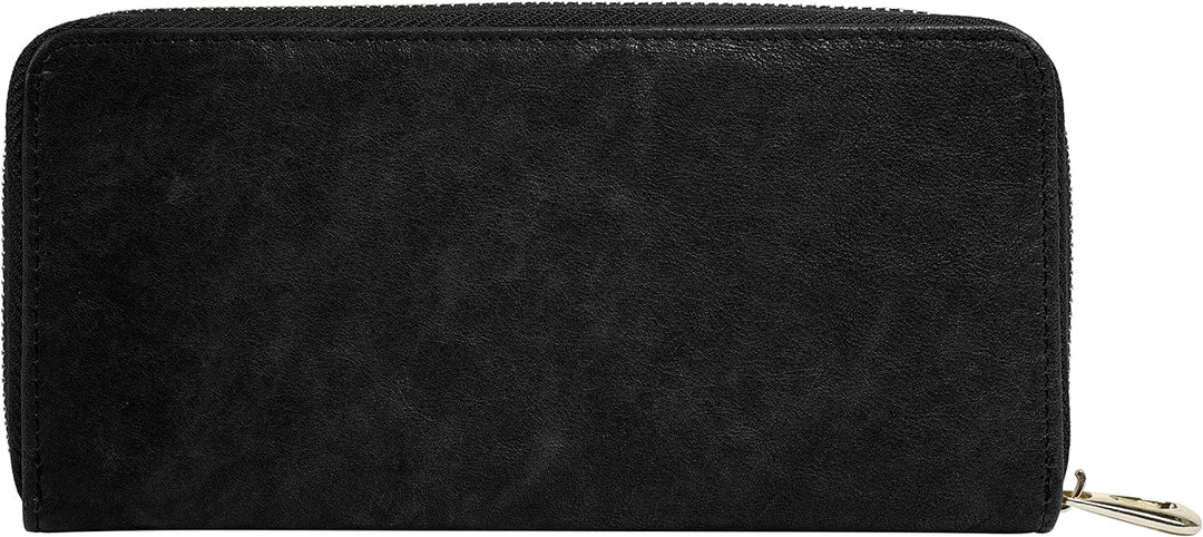 BAGAN Geldbörse Echt Leder schwarz Damen - 021309, Schwarz