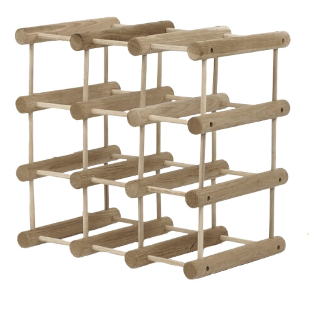 Weinregal Modular Eiche, für 12 Flaschen oder mehr, Flaschenregal, Weinständer, Getränkeregal, Flasc