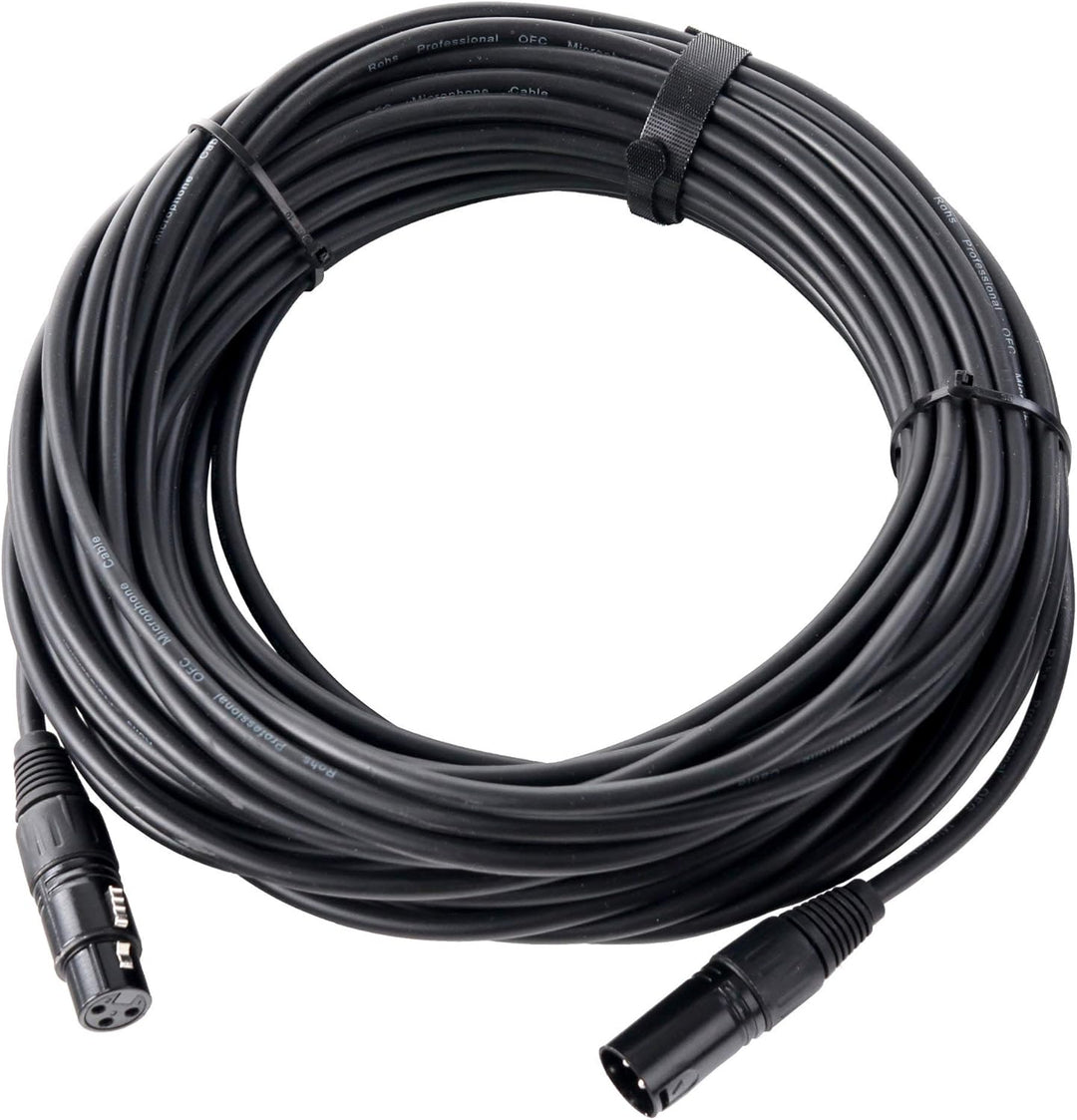 Pronomic XFXM-20 Mikrofonkabel (20m Länge, XLR female 3-pol -> XLR male 3-pol, Stecker handgelötet,