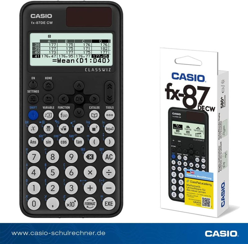 Casio FX-87DE CW ClassWiz technisch wissenschaftlicher Rechner Neues Modell, Neues Modell