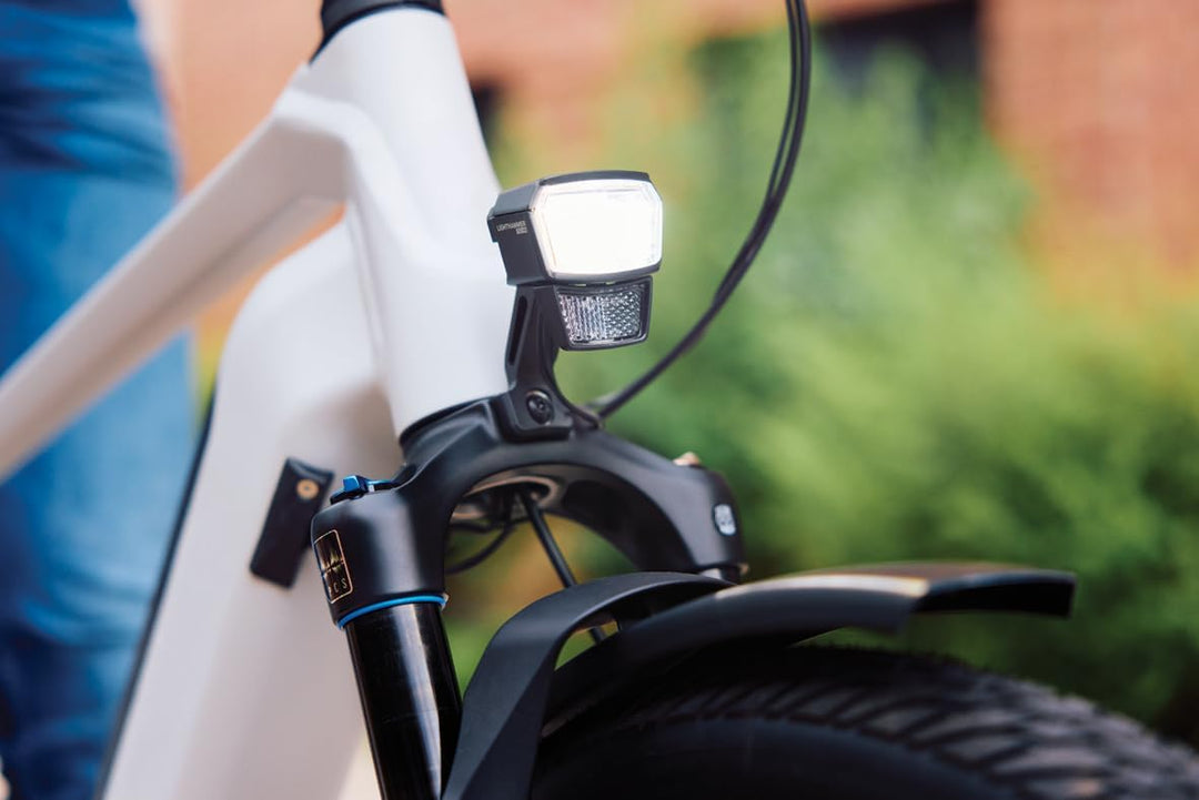 TRELOCK LS 940-HB Lighthammer 150 Lux E-Bike 12V Fahrradlicht – Inklusive Fernlicht-Schalter und Len