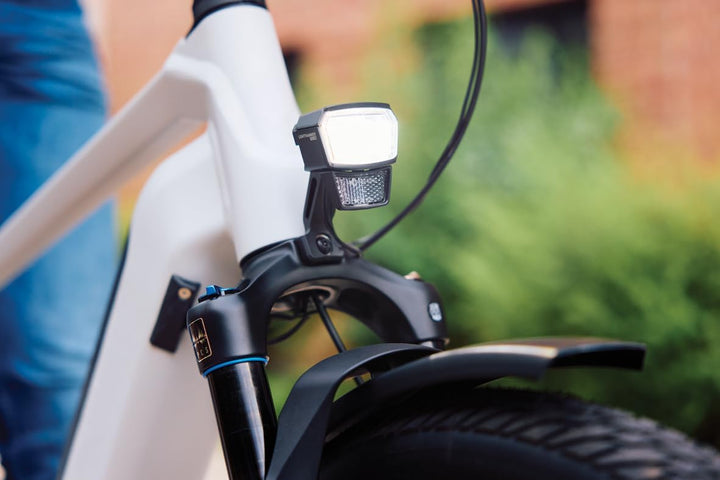 TRELOCK LS 940-HB Lighthammer 150 Lux E-Bike 12V Fahrradlicht – Inklusive Fernlicht-Schalter und Len
