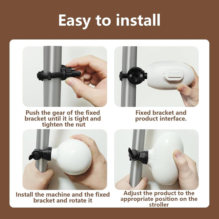 Kinderwagenschaukler, Wiederaufladbar Kinderwagen Wackler Schlafhilfe Für Baby, 5 Einstellbare Schau