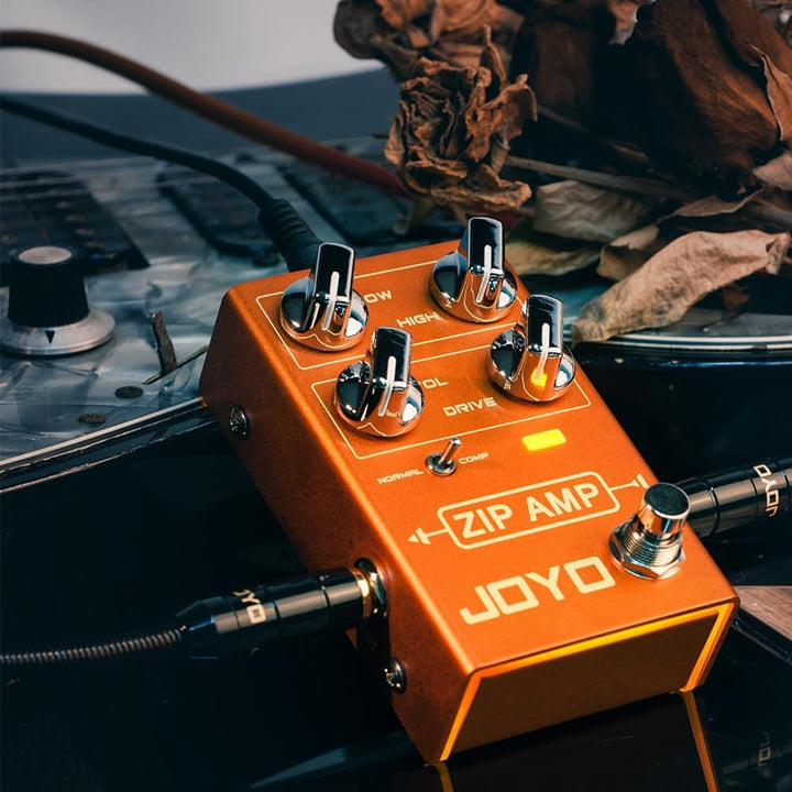 JOYO Overdrive Pedal R Series OD Pedal Rock Kompression Tone mit Gain COMP für E-Gitarren-Effekt (ZI