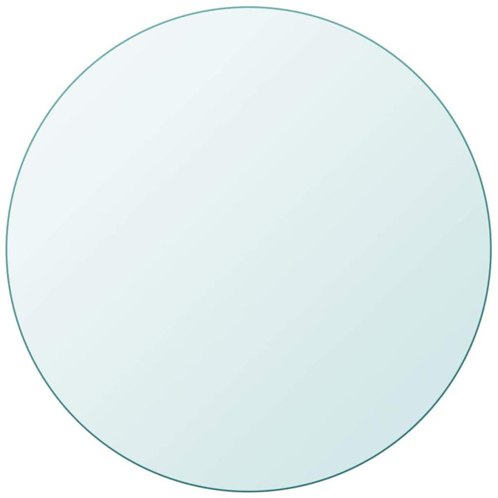 vidaXL Tischplatte aus gehärtetem Glas rund 300 mm Glastisch Tisch Glasplatte Ø 30 cm Transparent, Ø