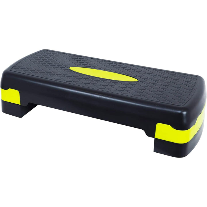 BalanceFrom Verstellbarer Workout-Aerobic-Stepper, Plattform-Trainer Schwarz/Zitrone